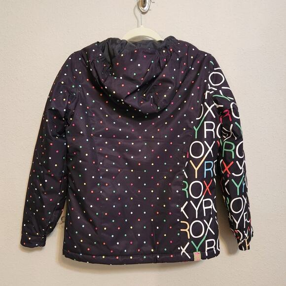 Roxy Girls Black Winter Snow Boarding Coat Size 12 - Picture 7 of 11